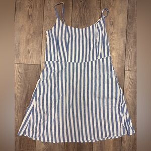Old Navy Blue and White Striped Sundress